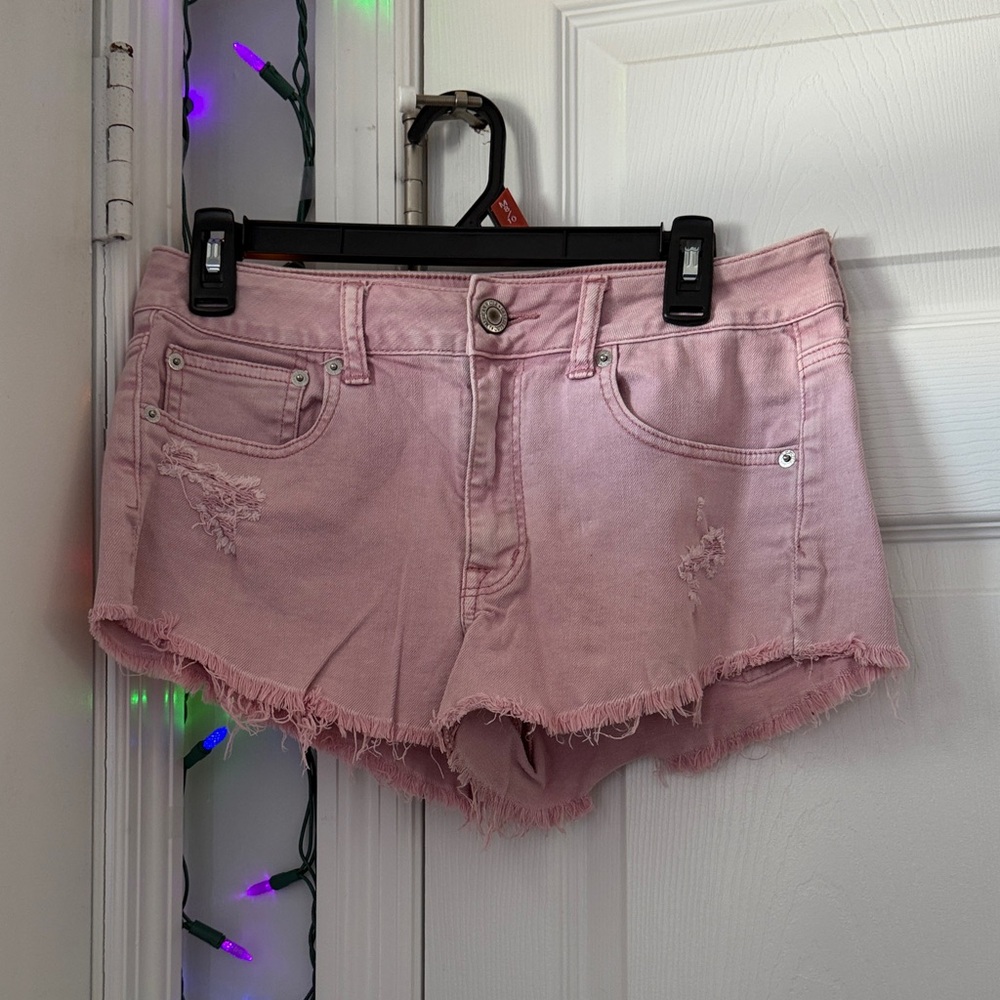 American Eagle Outfitters Pink Jean Shorts